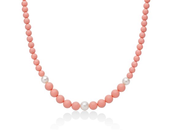 Collana Miluna Donna Terra E Mare in Argento Pasta di corallo PCL6693 - PCL6693